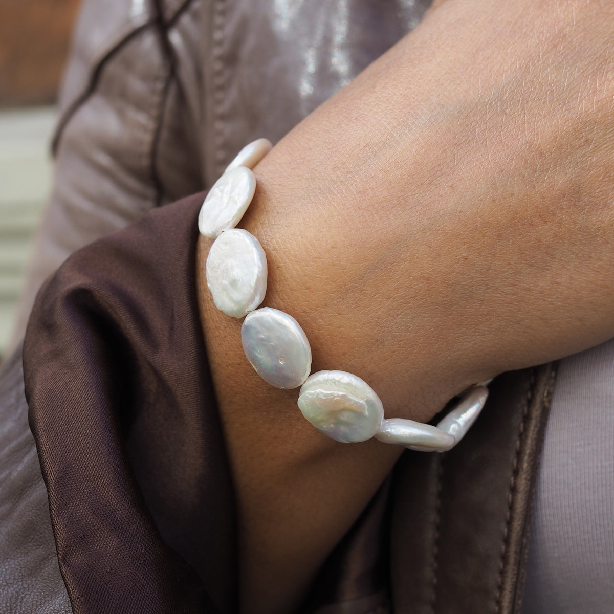 Baroque Pearl Round Bracelet