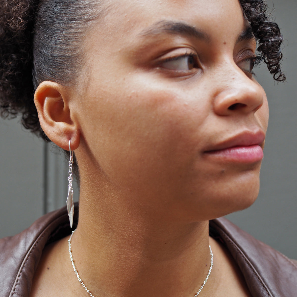 Foresta Feather Drop Earrings
