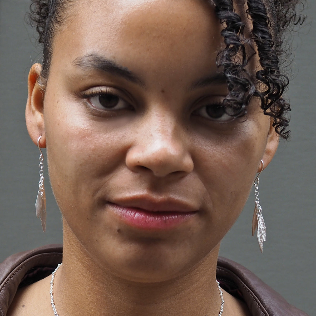 Foresta Feather Drop Earrings
