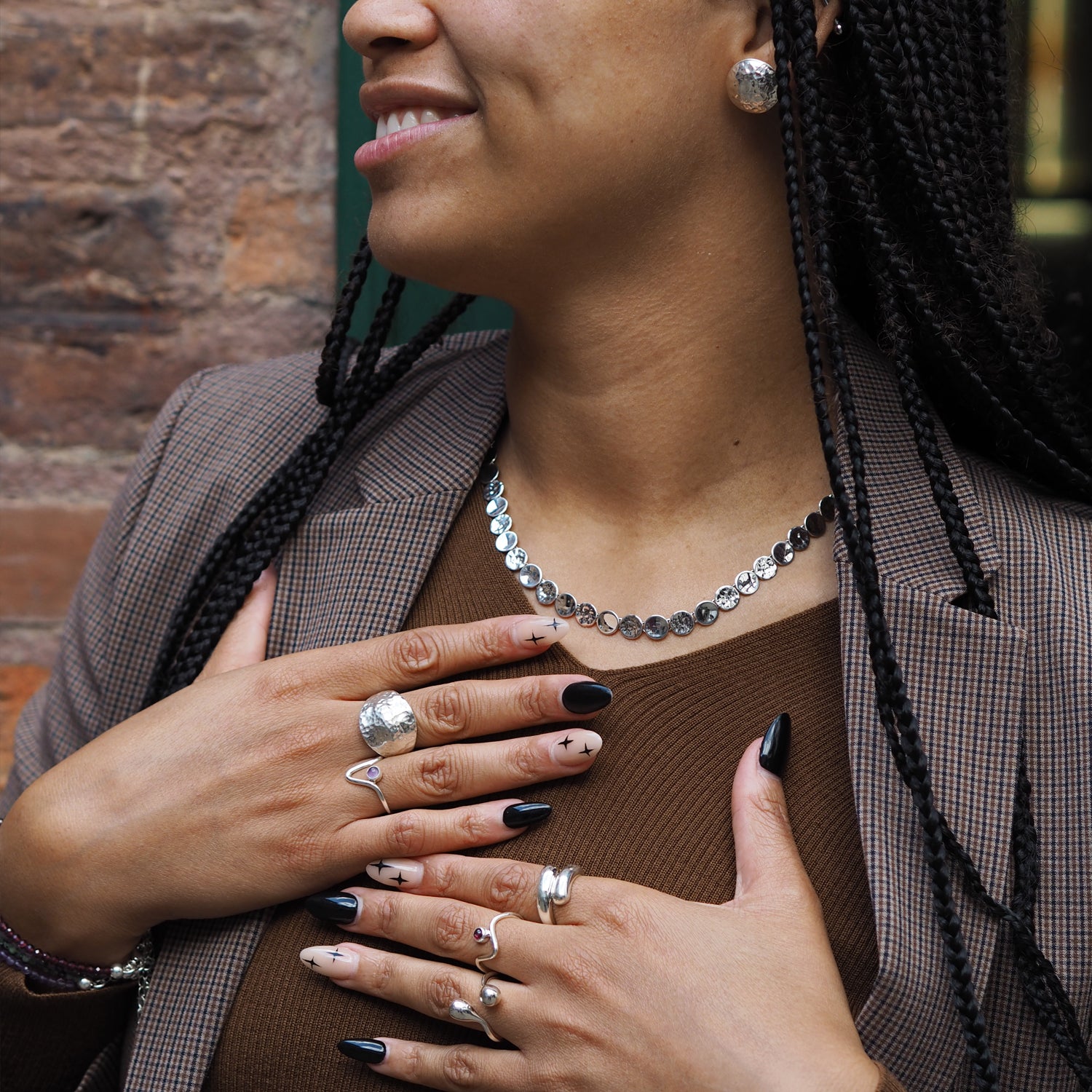 Unity Circles Sterling Silver Necklace
