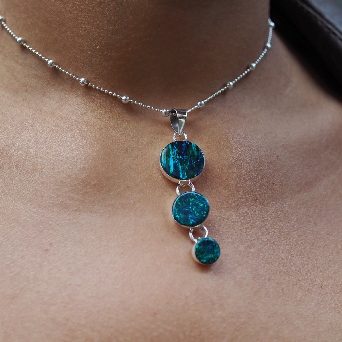 Flinder Emerald Dotty Pendant