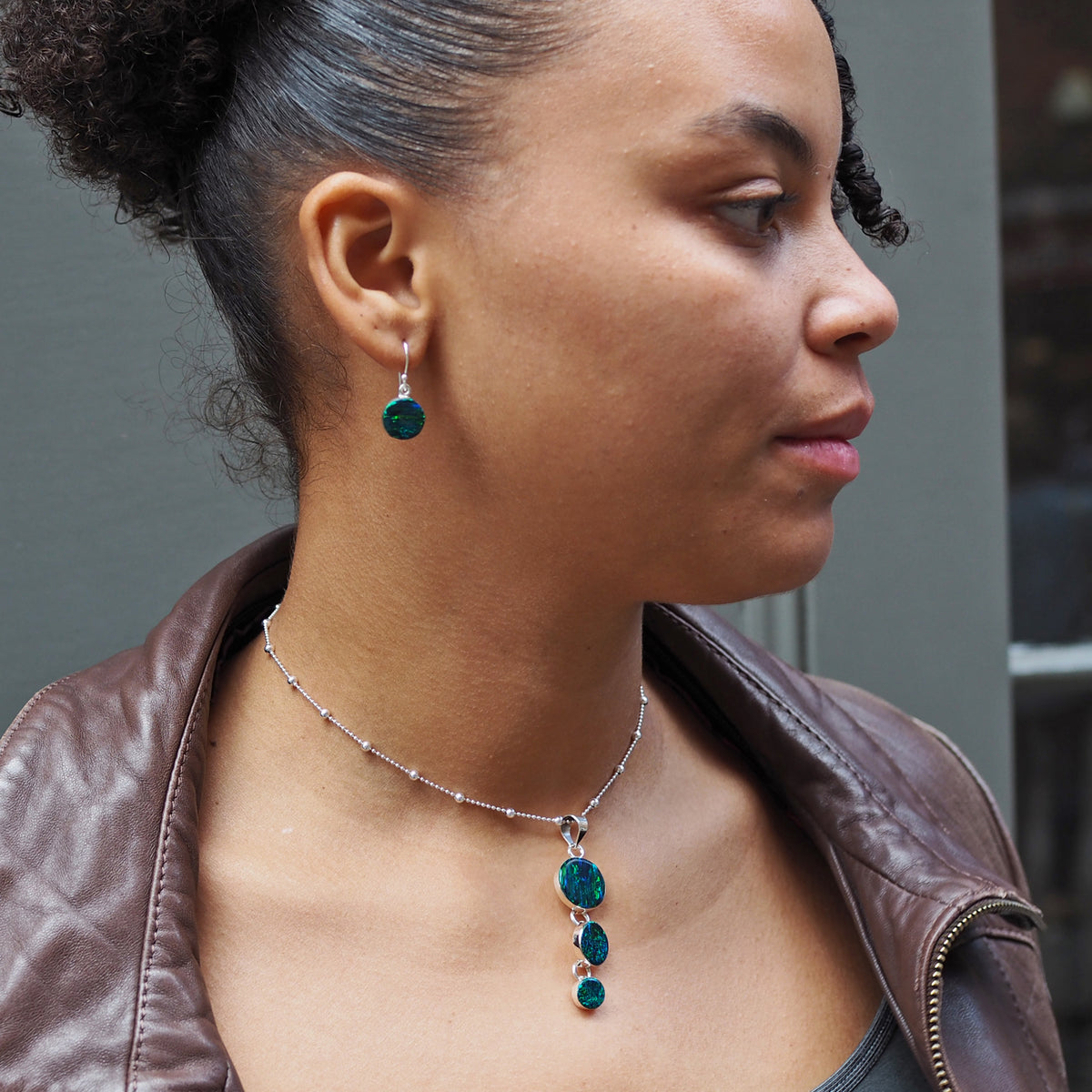 Flinder Emerald Dotty Pendant