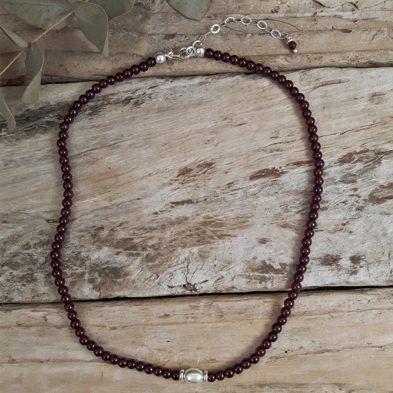 Eternal Garnet Birthstone Necklace
