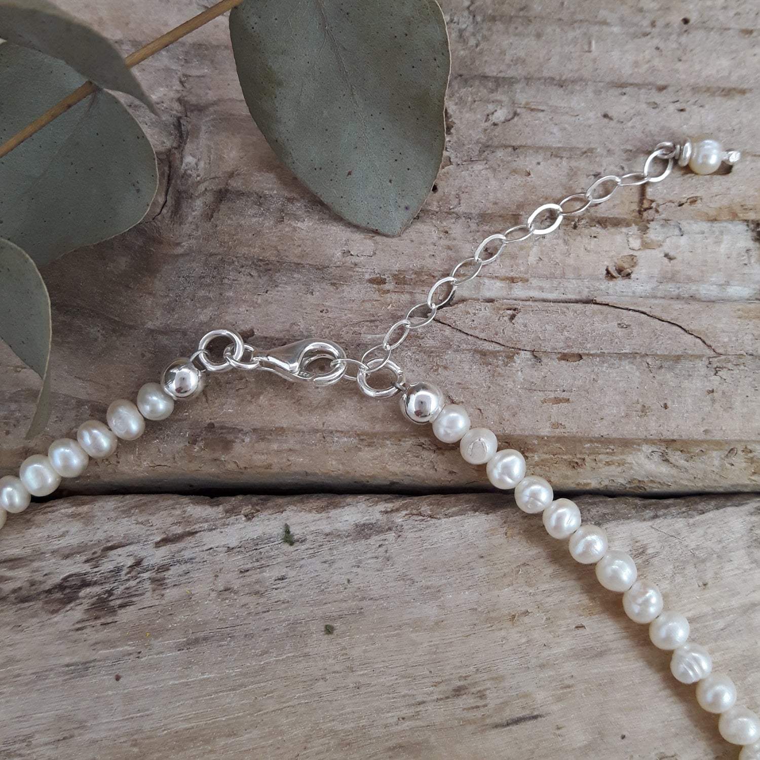 Eternal White Pearl 4mm Necklace