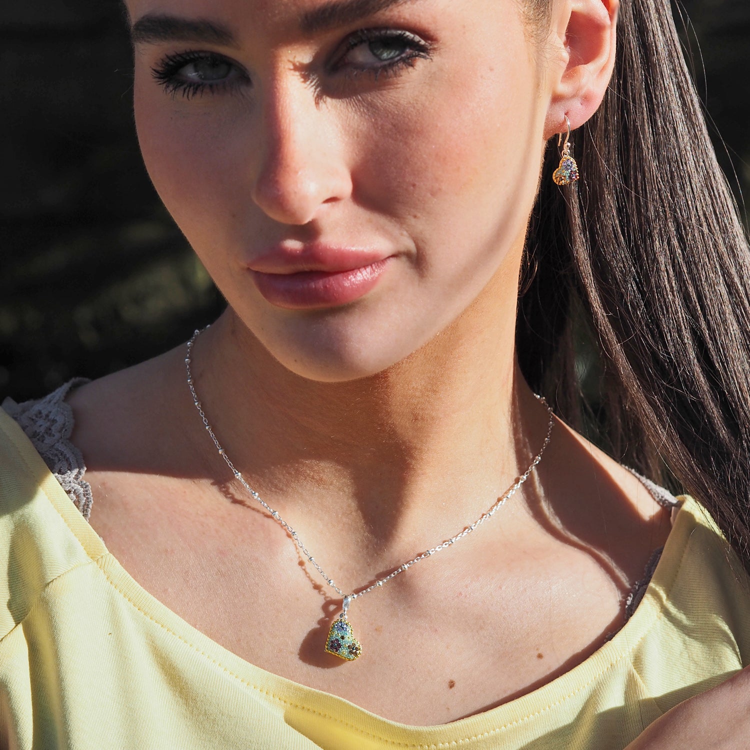 Allegra Heart Antique Drop