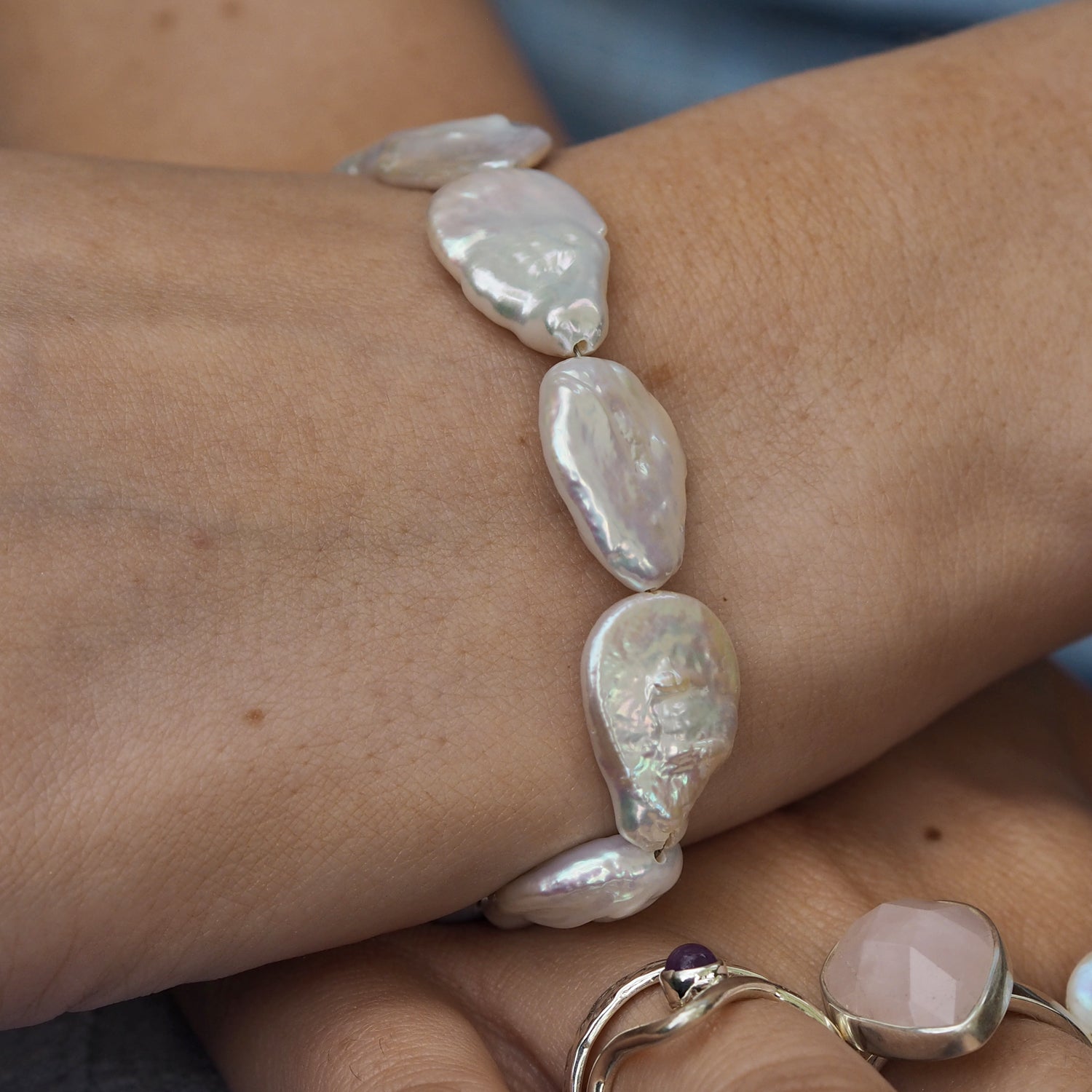 Baroque Pearl Teardrop Bracelet