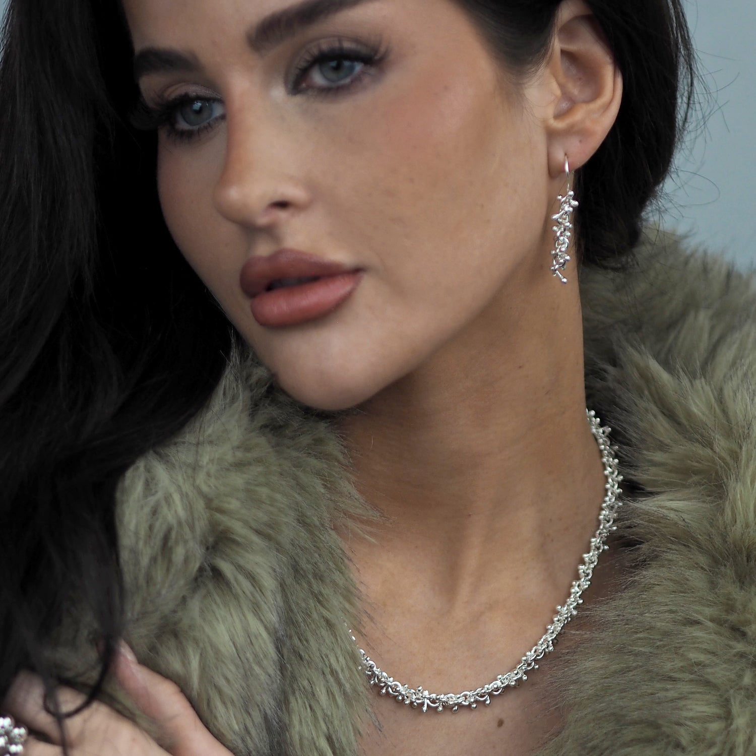 Bellissima Silver Drop Earrings Earrings