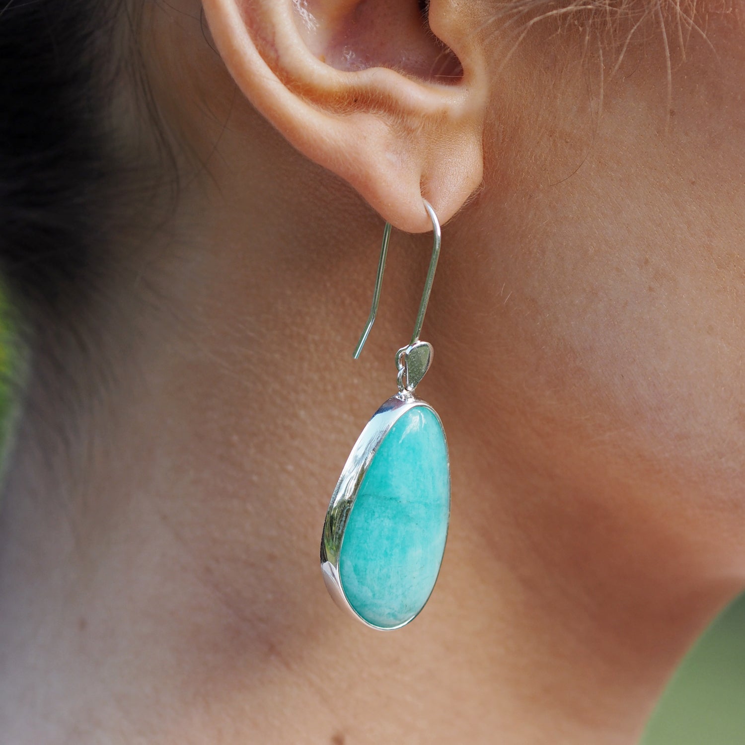 Celestial Amazonite Drop Earrings