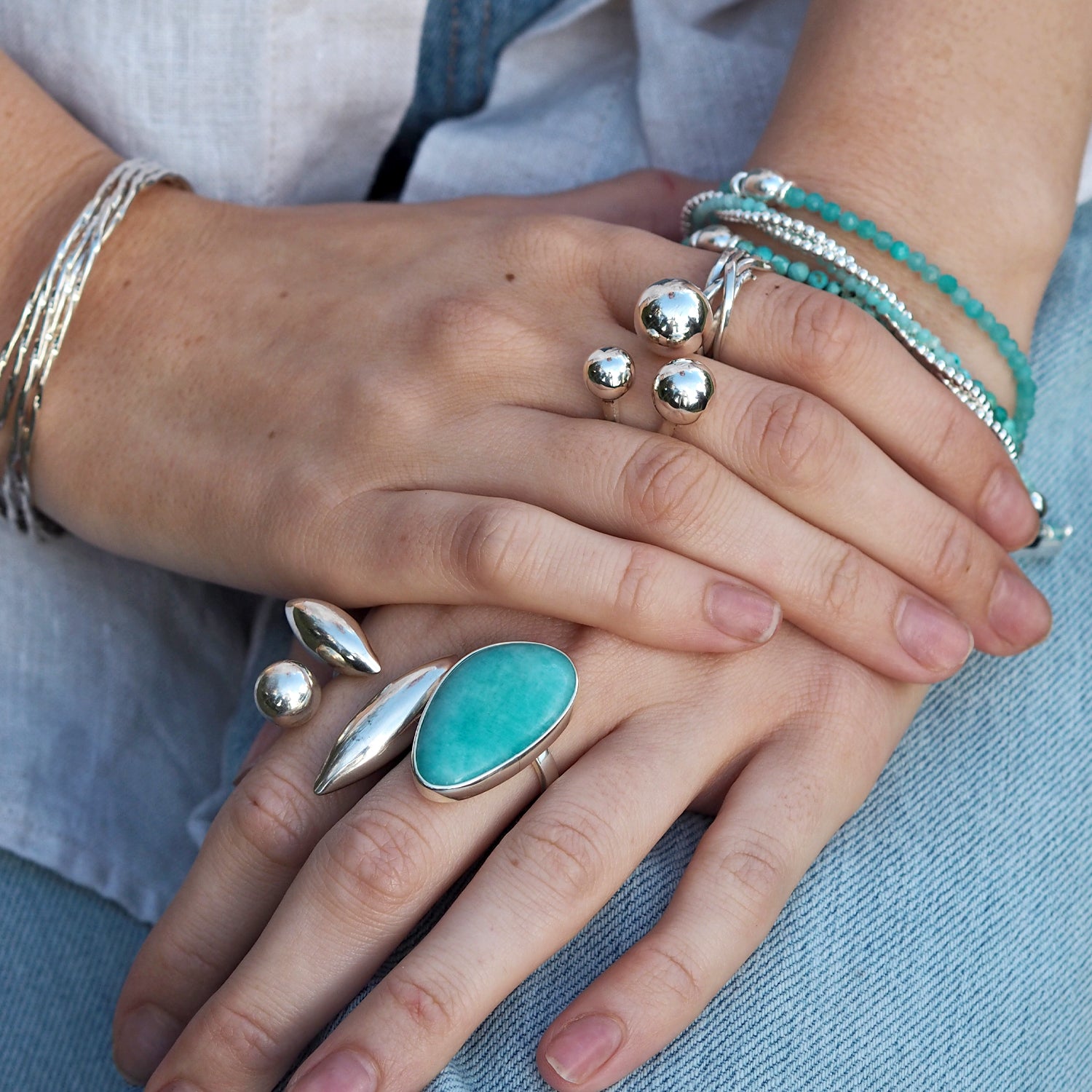 Celestial Amazonite Ring A