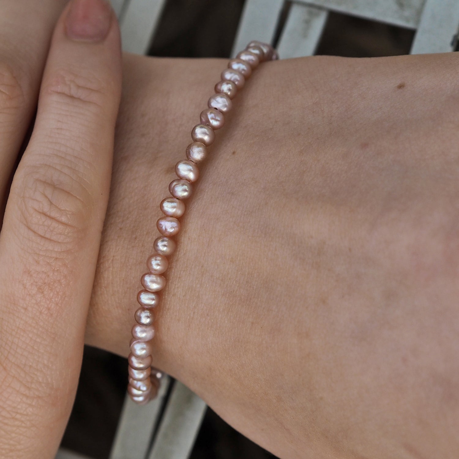 Eternal Pink Pearl 4mm Bracelet
