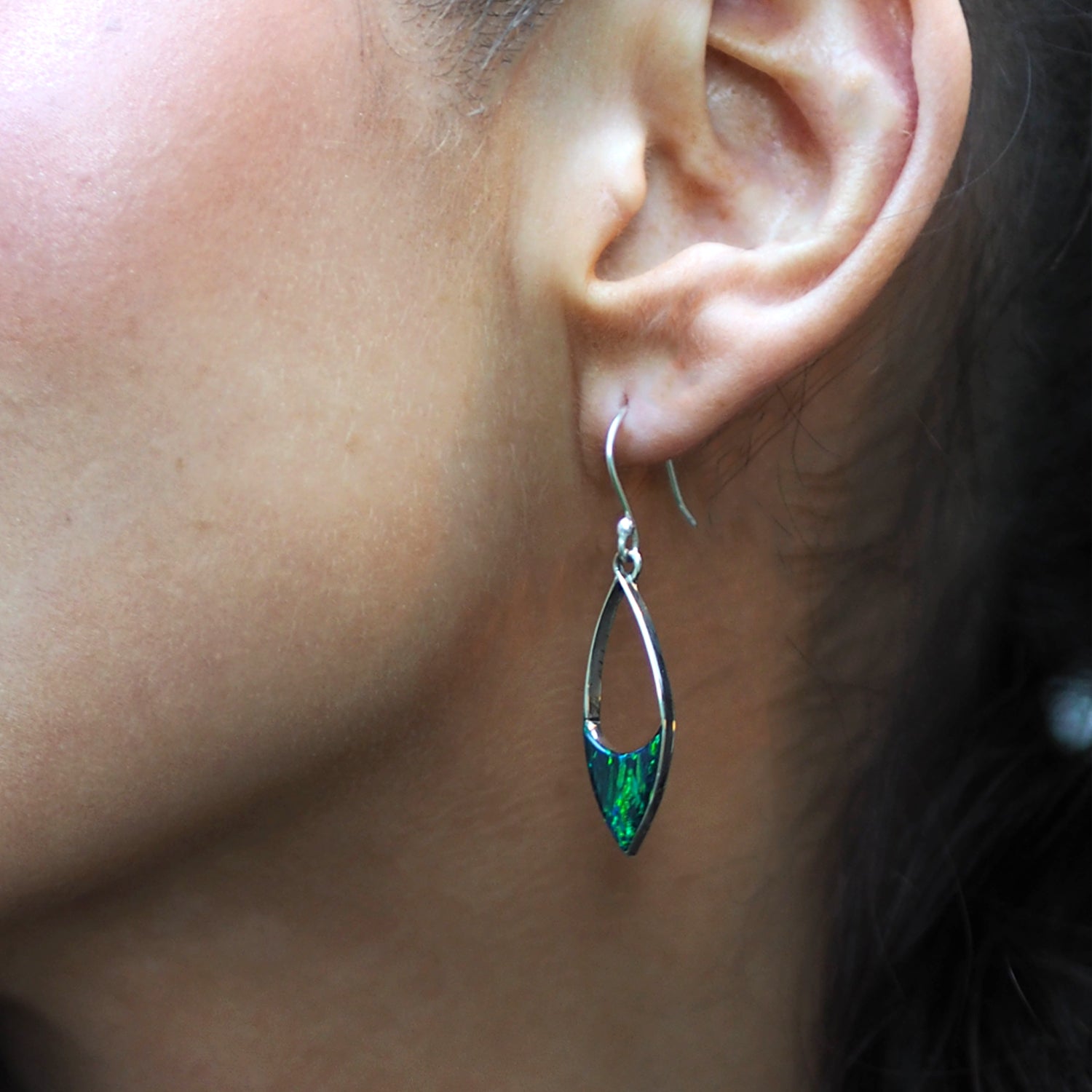 Flinder Finella Emerald Drop Earrings