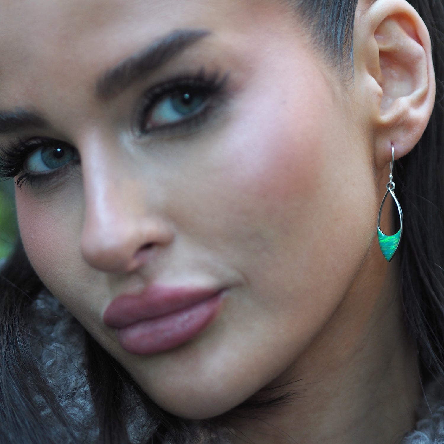 Flinder Finella Green Drop Earrings