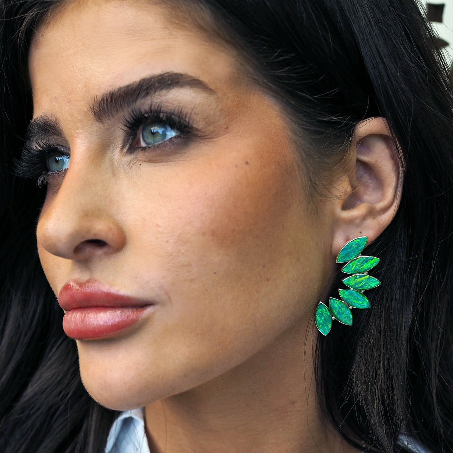 Flinder Larisa Green Earrings