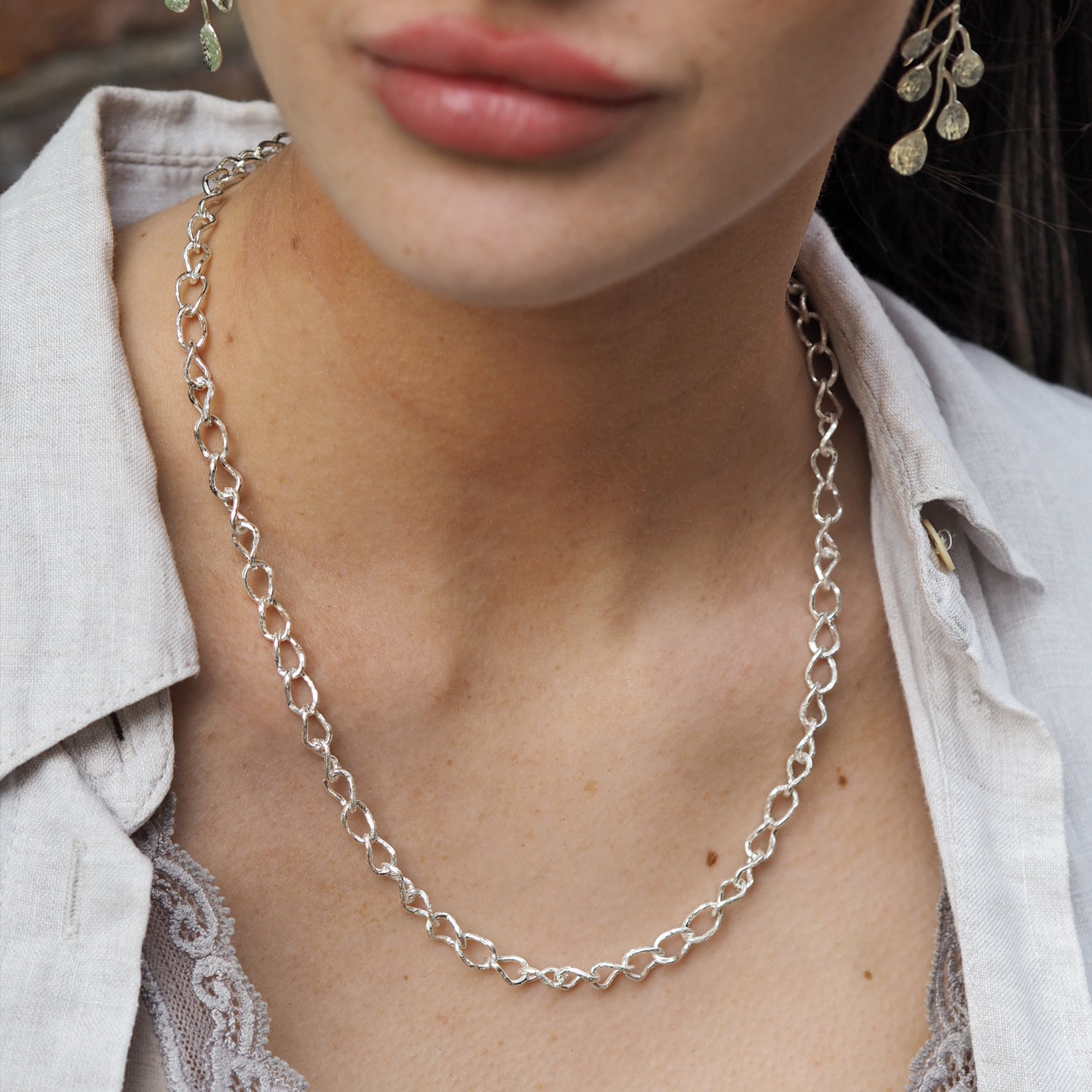 Foresta Heritage Chain T-Bar Necklace