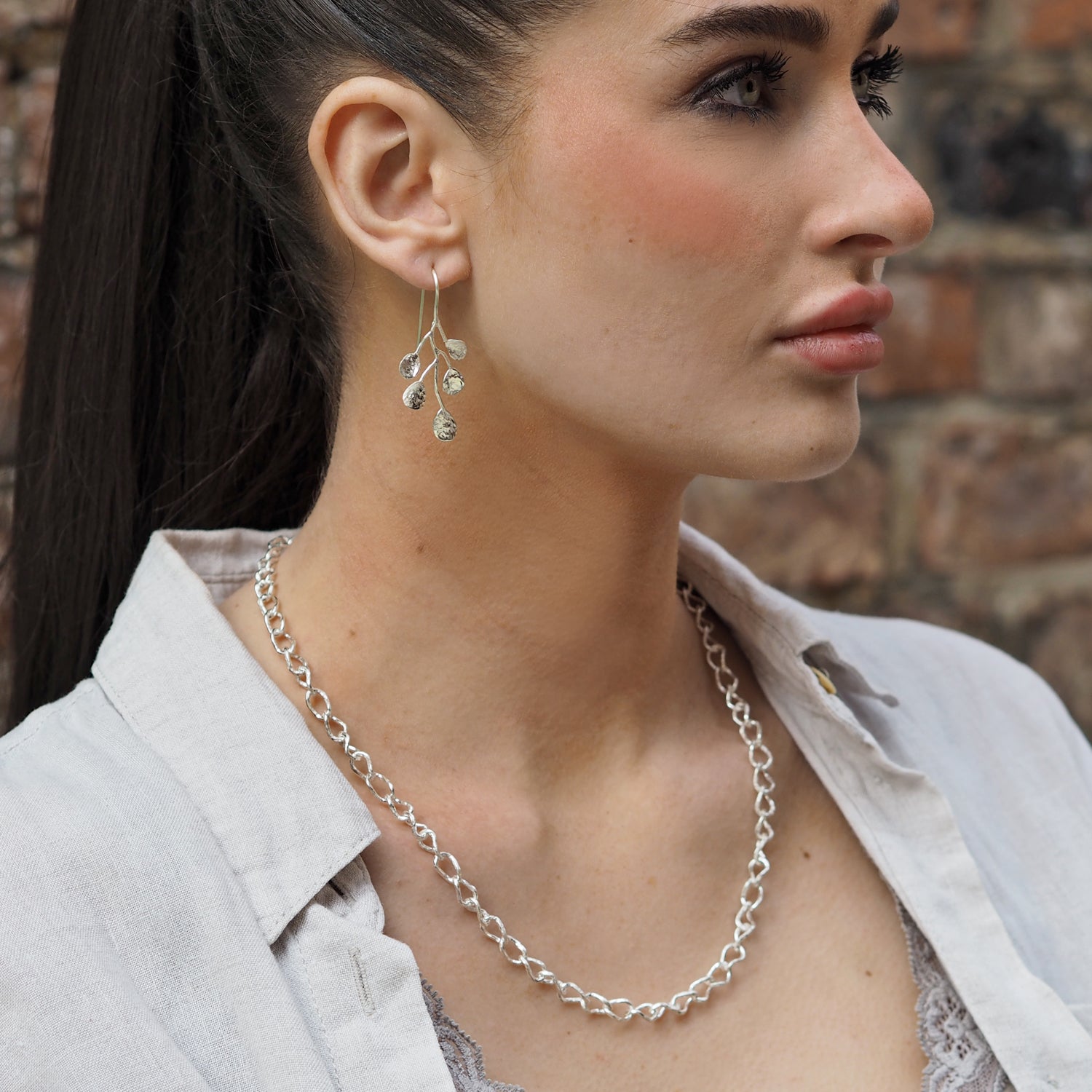 Foresta Eucalyptus Drop Earrings