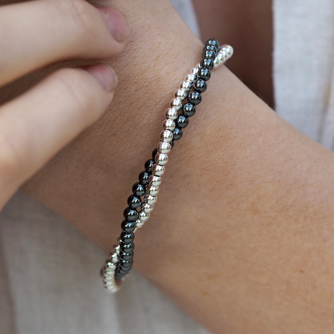 Jasmin Hematite Bracelet