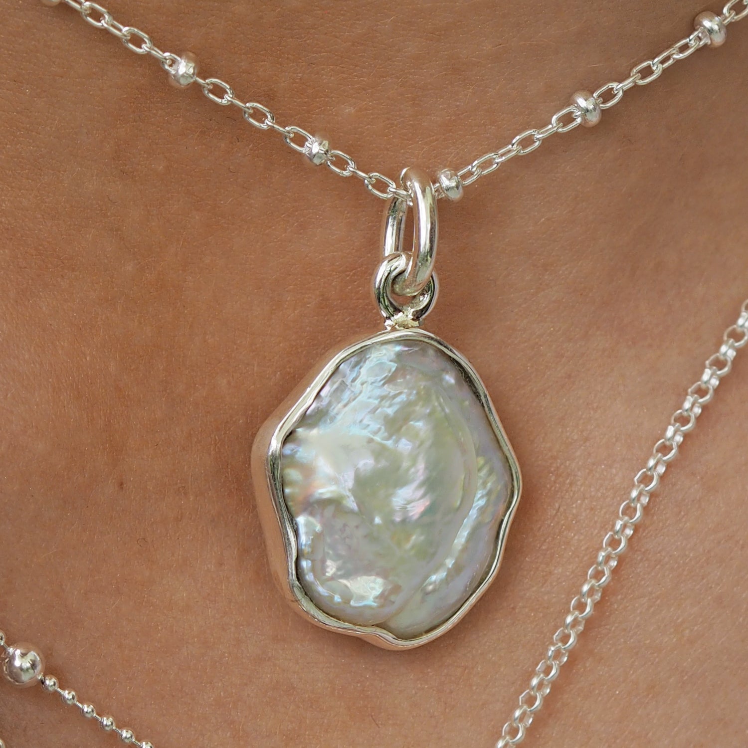 Luminous Baroque Pearl Pendant