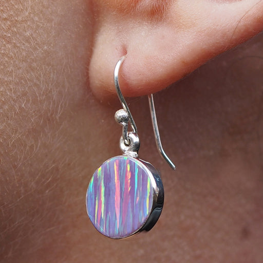 Flinder Lavender Dot Drop Earrings