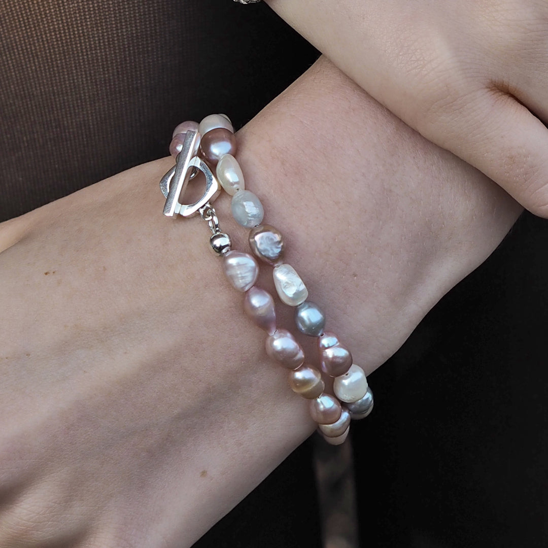 Elenita Pink Keishi Pearl Bracelet