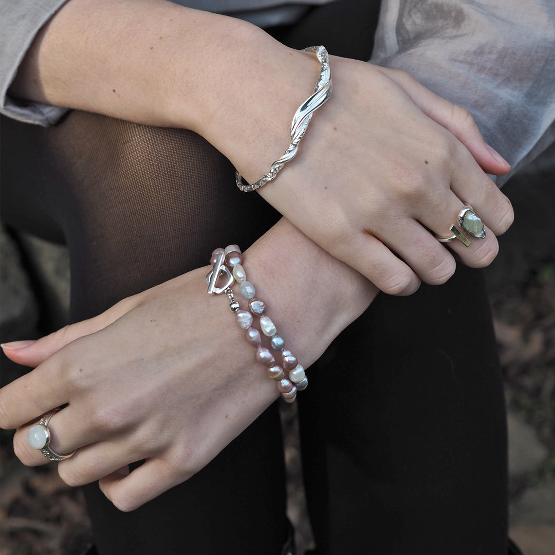 Elenita Pink Keishi Pearl Bracelet