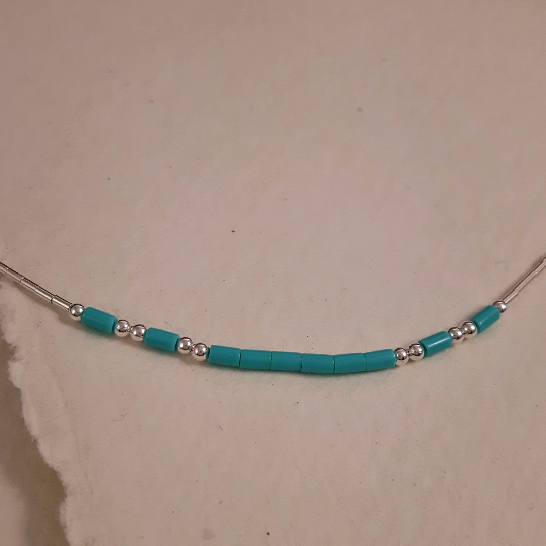 Evie Turquoise Heishi Necklace