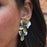 Viola Oxidised Large Stud Earrings