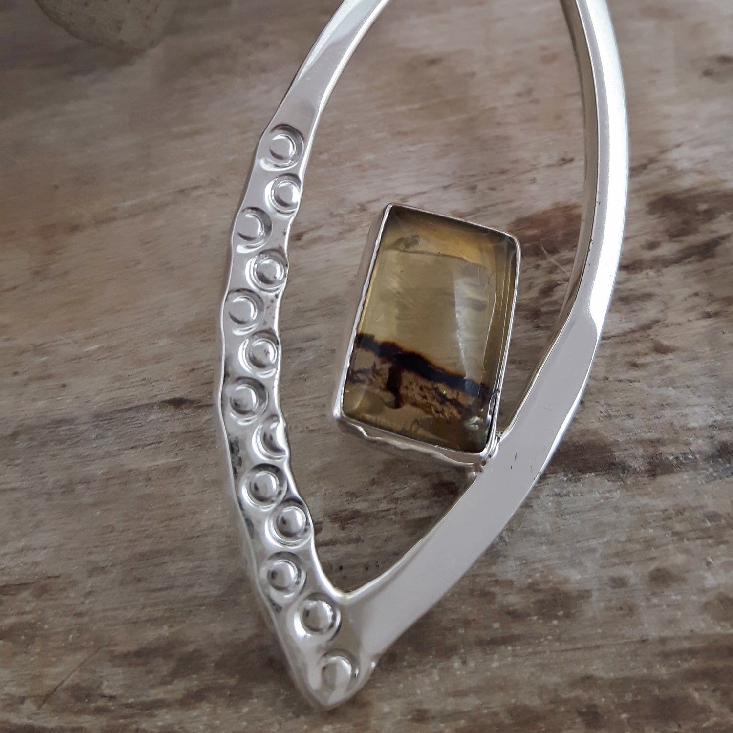 SAMPLE Flame Amber Stud Earrings