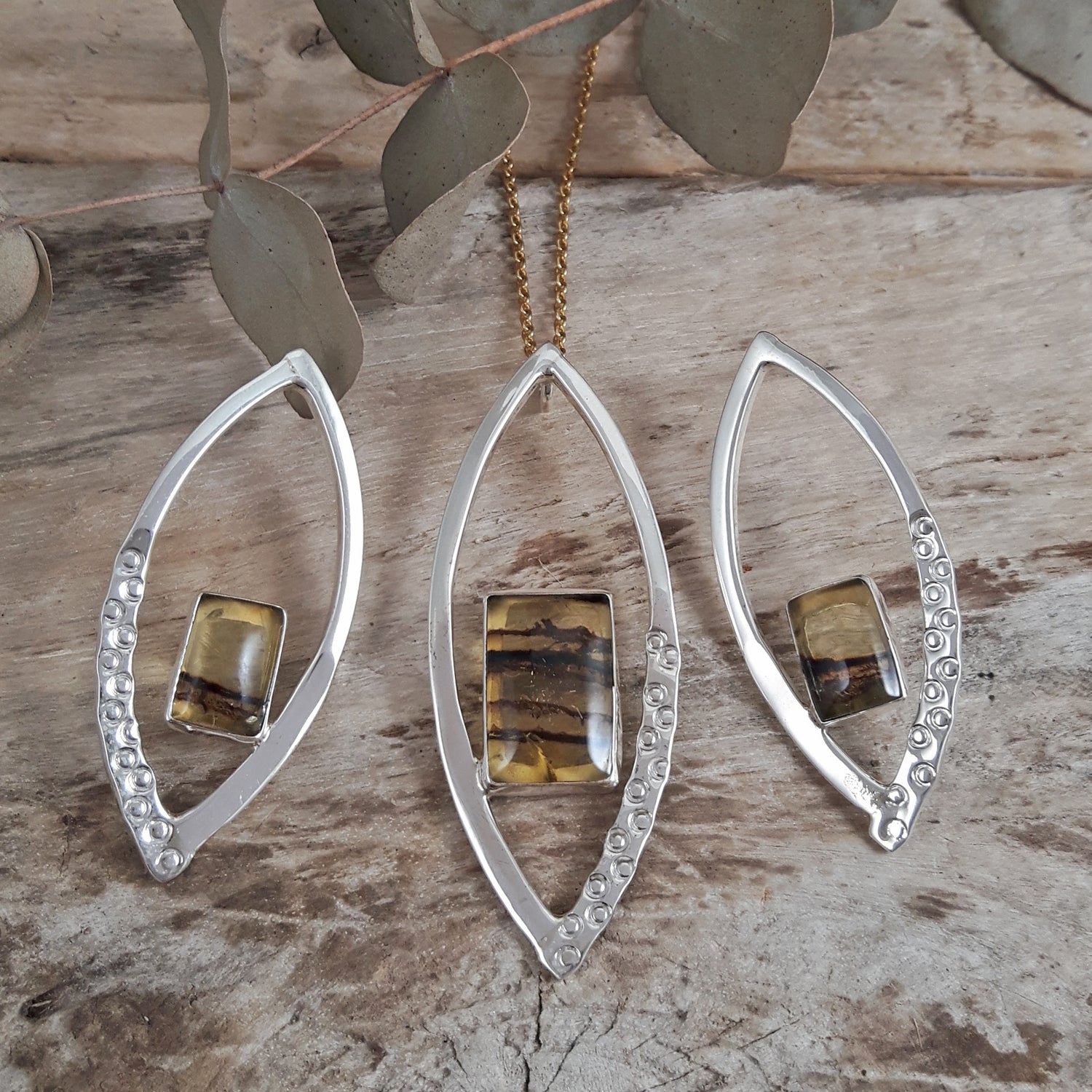 SAMPLE Amber Flame Pendant