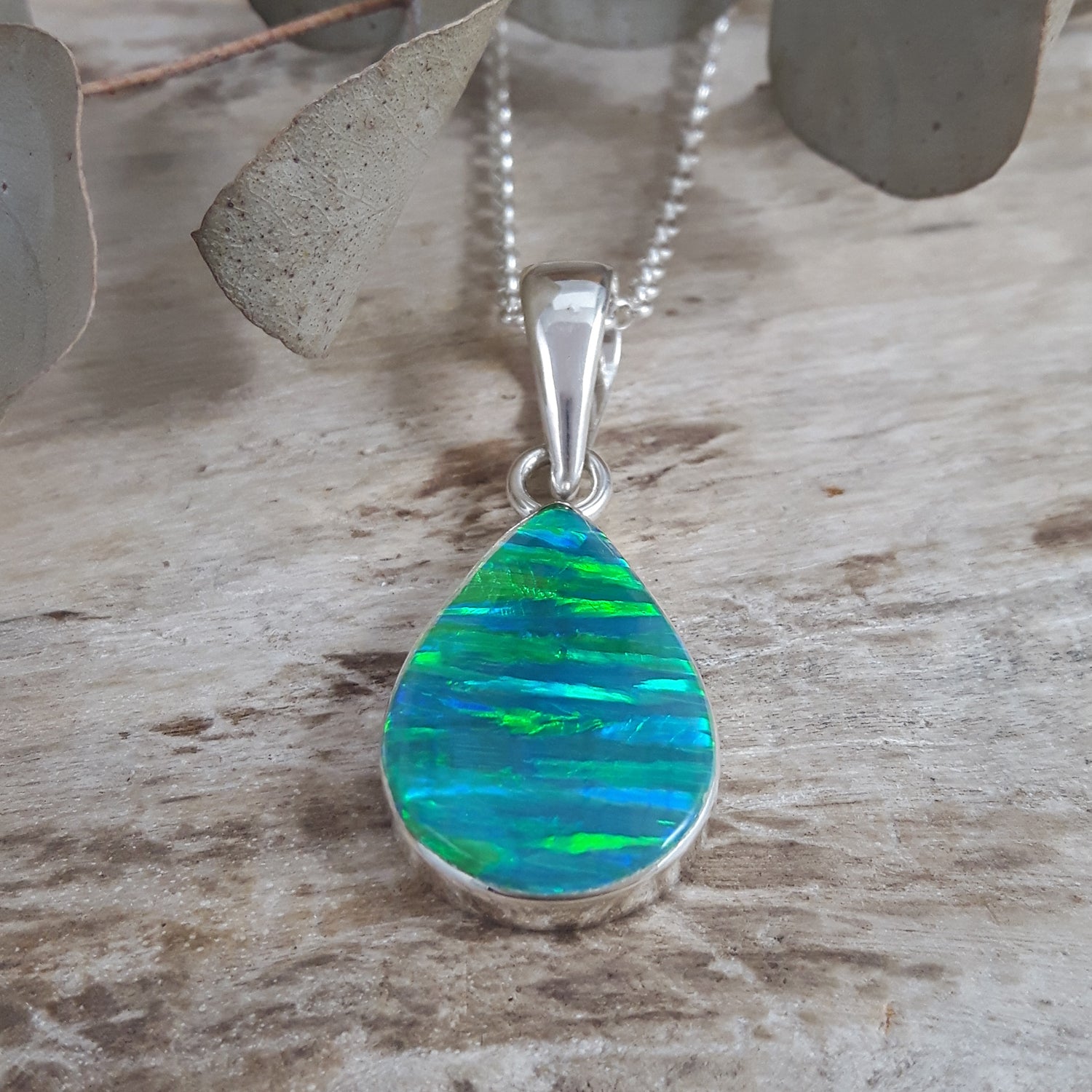 SAMPLE Flinder Green Teardrop Renoir Pendant