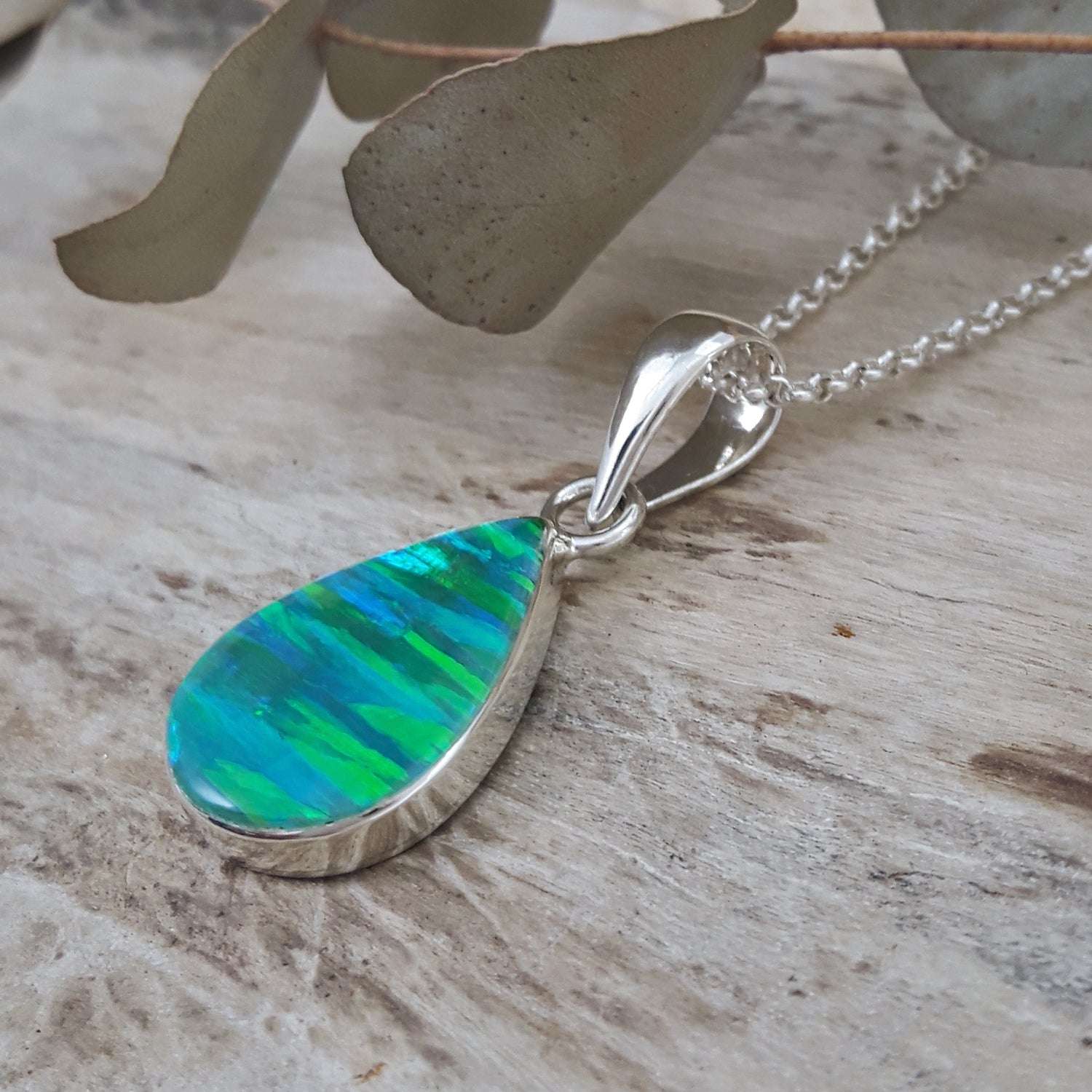 SAMPLE Flinder Green Teardrop Renoir Pendant