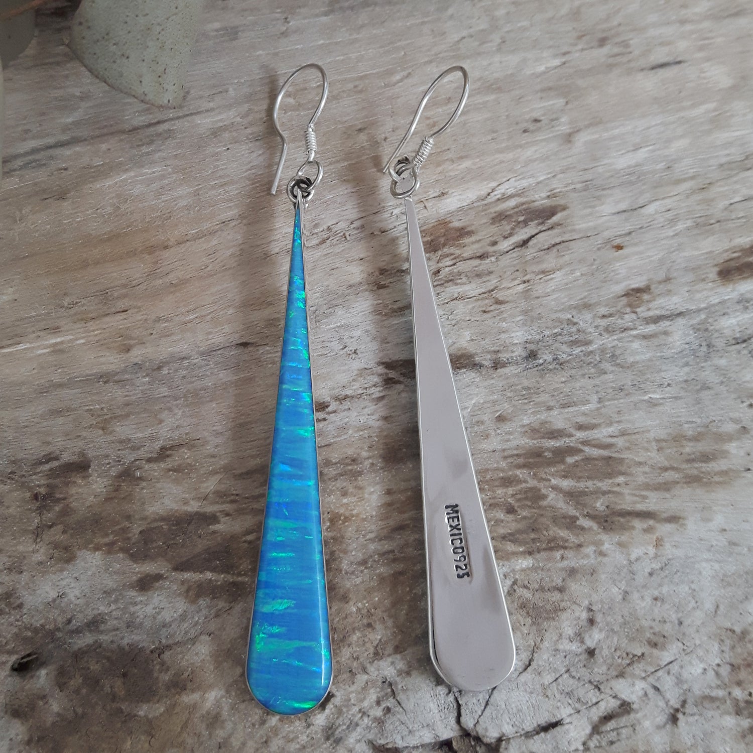 Flinder Turquoise Long Drop Earrings