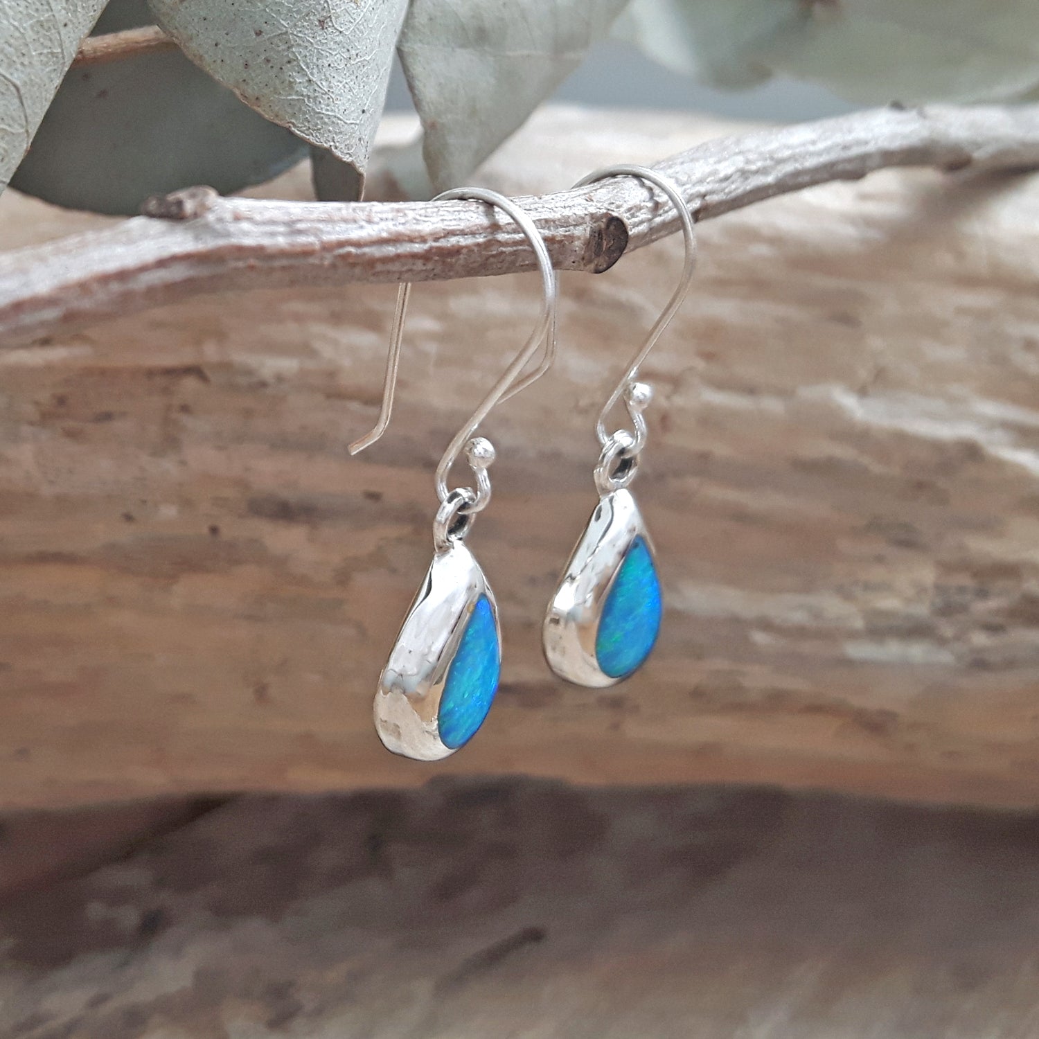 Flinder Droplet Turquoise Drop Earrings