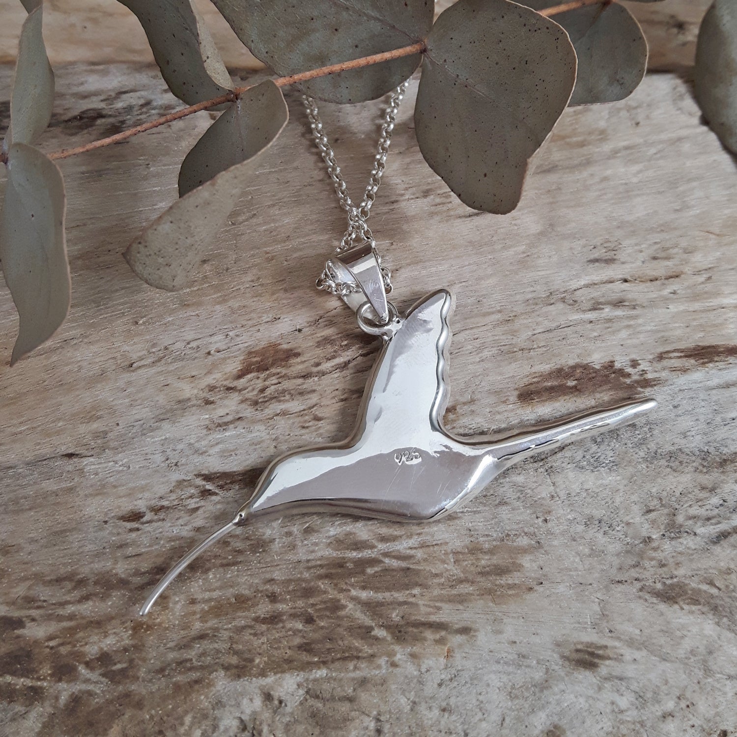 SAMPLE Flinder Blue Hummingbird Pendant