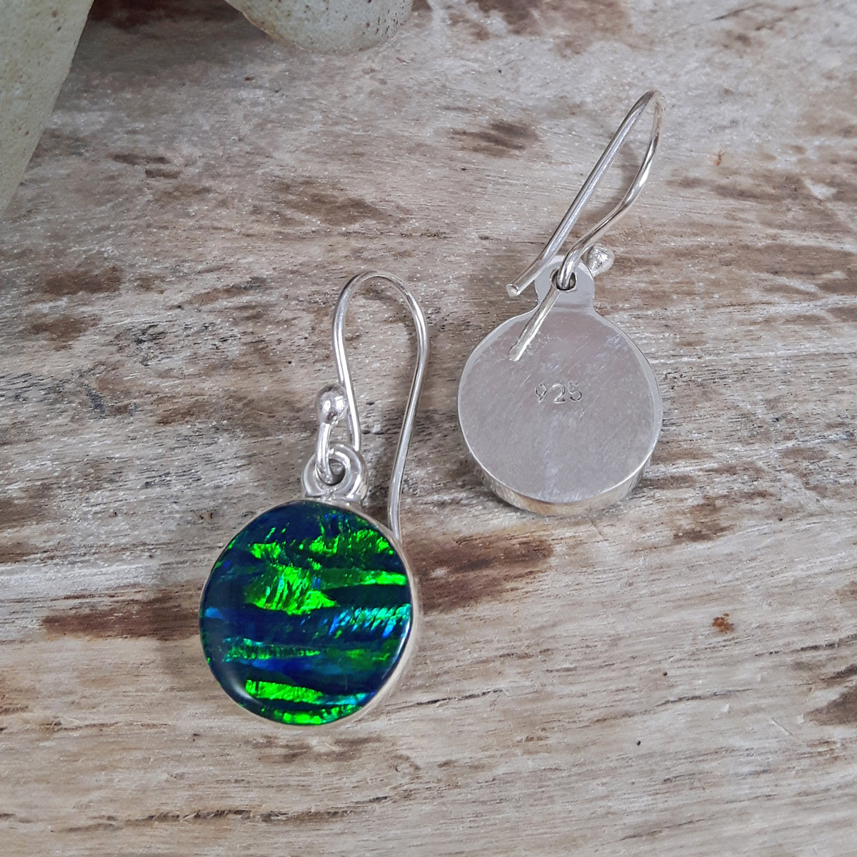 Flinder Emerald Dot Drop Earrings