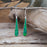 Flinder Green Long Drop Earrings