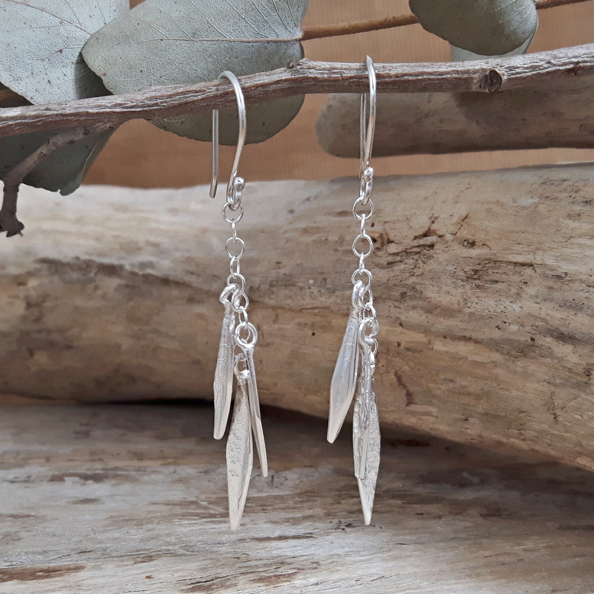 Foresta Feather Drop Earrings