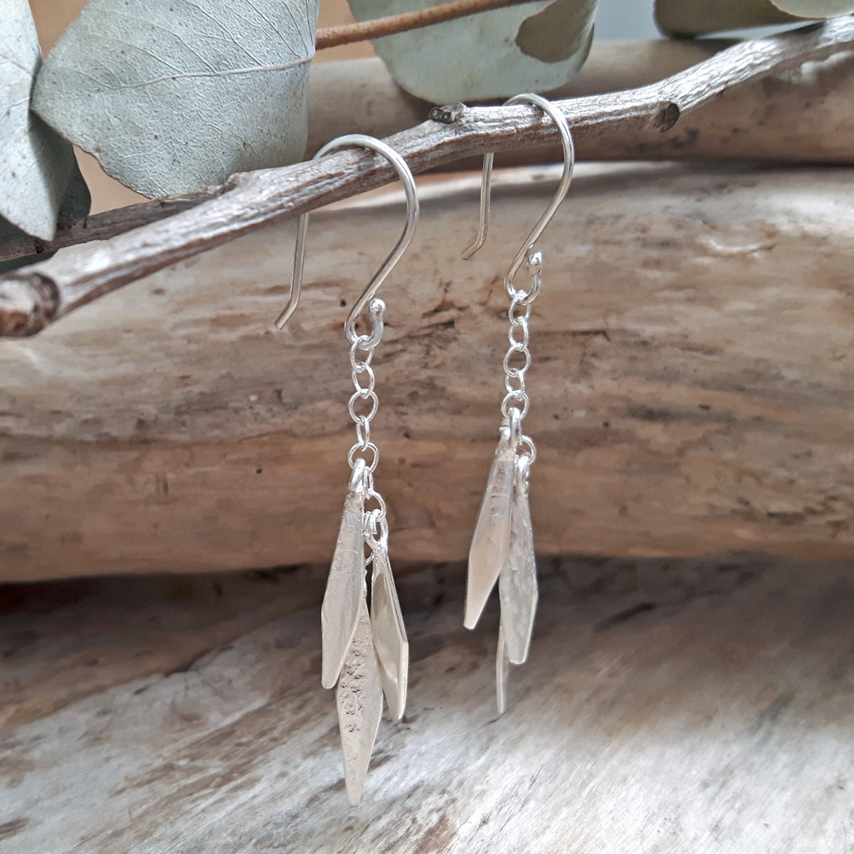 Foresta Feather Drop Earrings