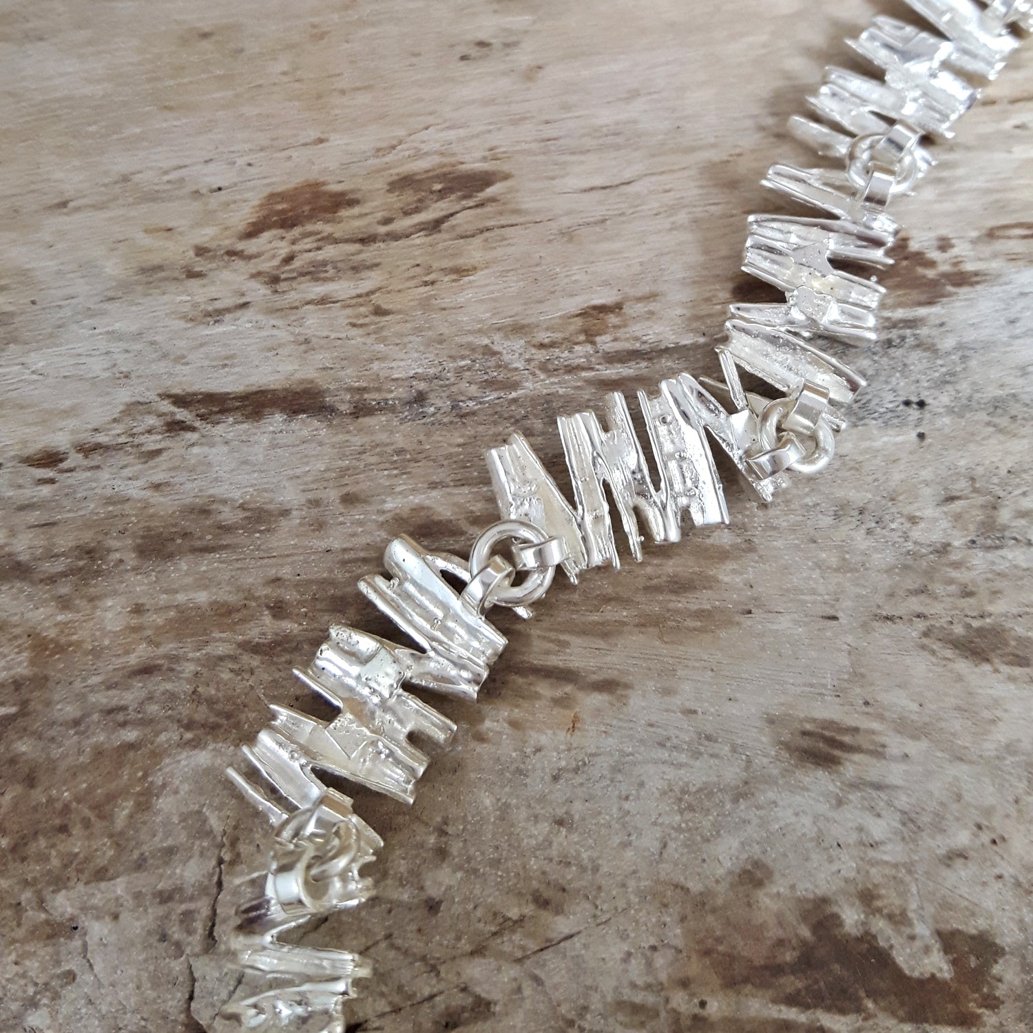 Foresta Juniper Silver T-bar Necklace