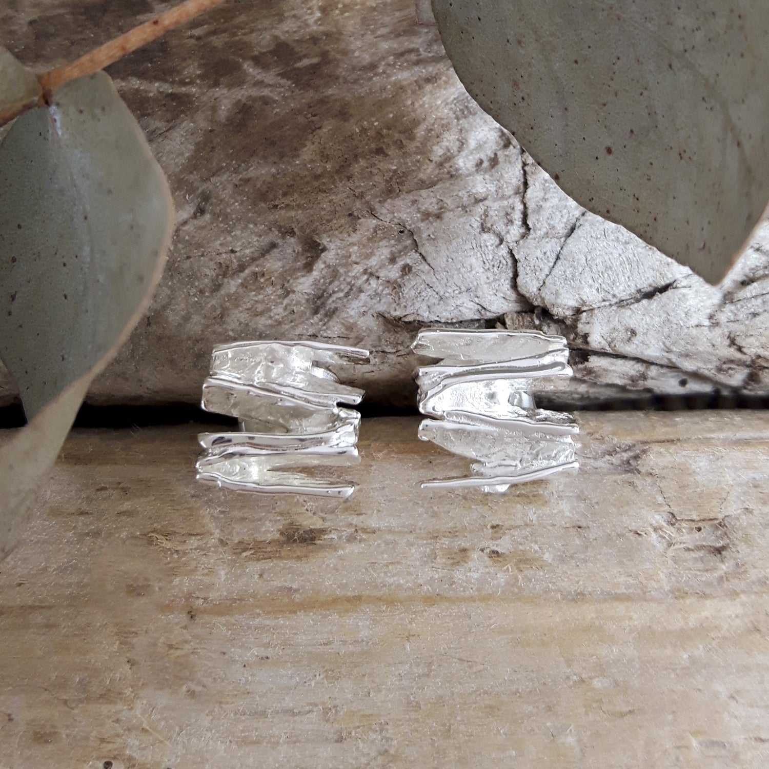 Foresta Juniper Silver Stud Earrings