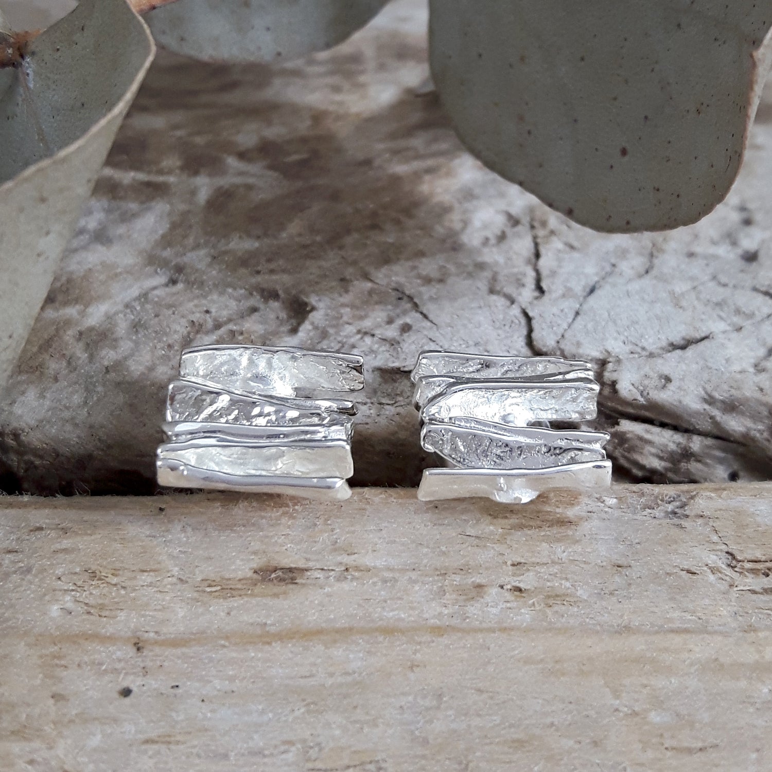 Foresta Juniper Silver Stud Earrings