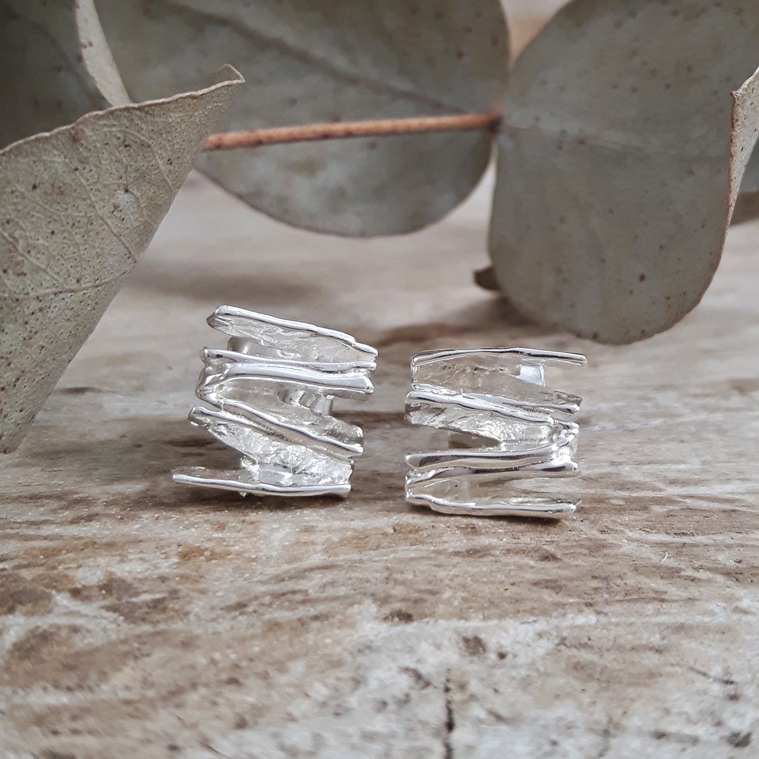 Foresta Juniper Silver Stud Earrings