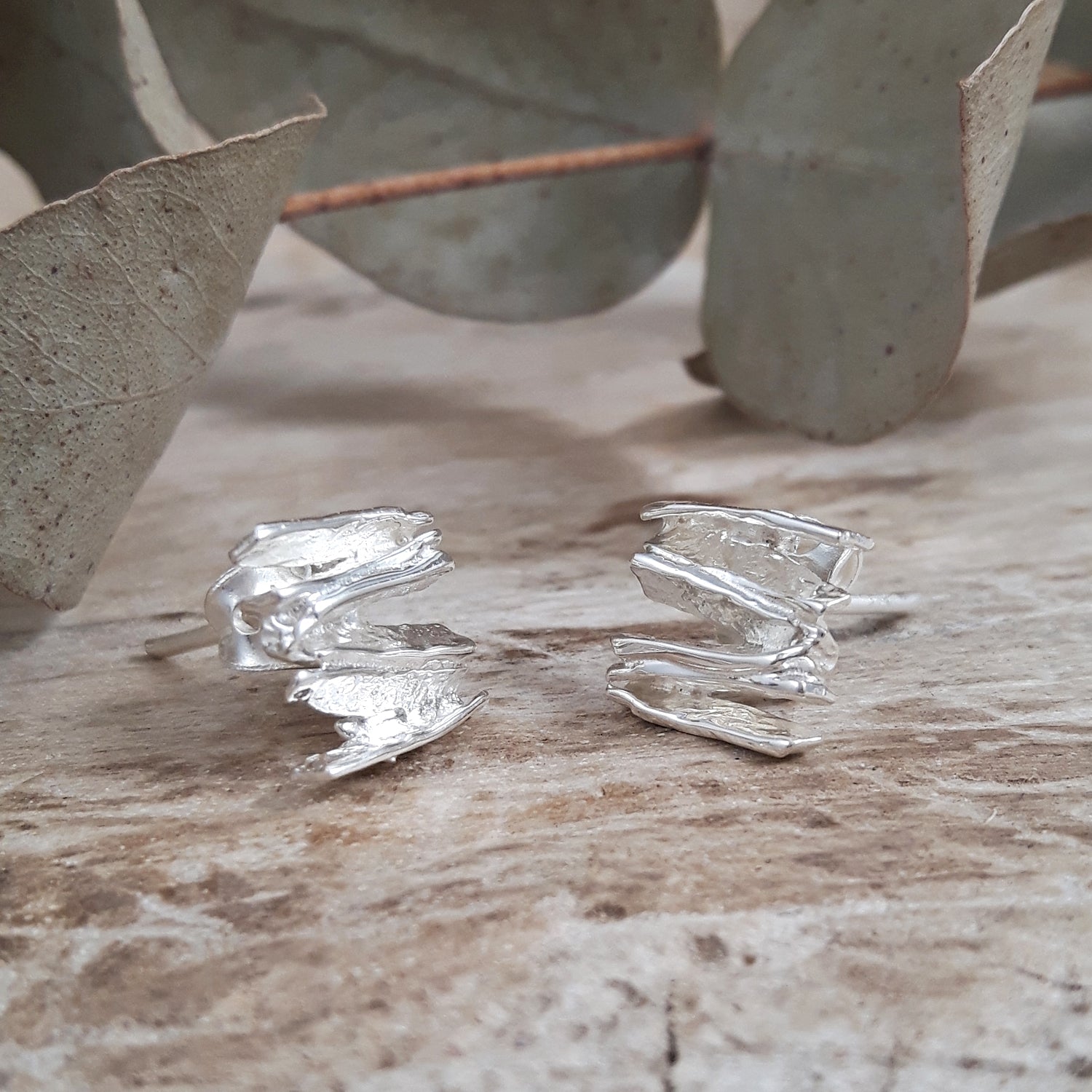 Foresta Juniper Silver Stud Earrings