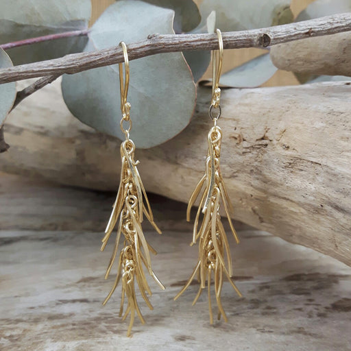 Foresta Rain Gold Drop Earrings