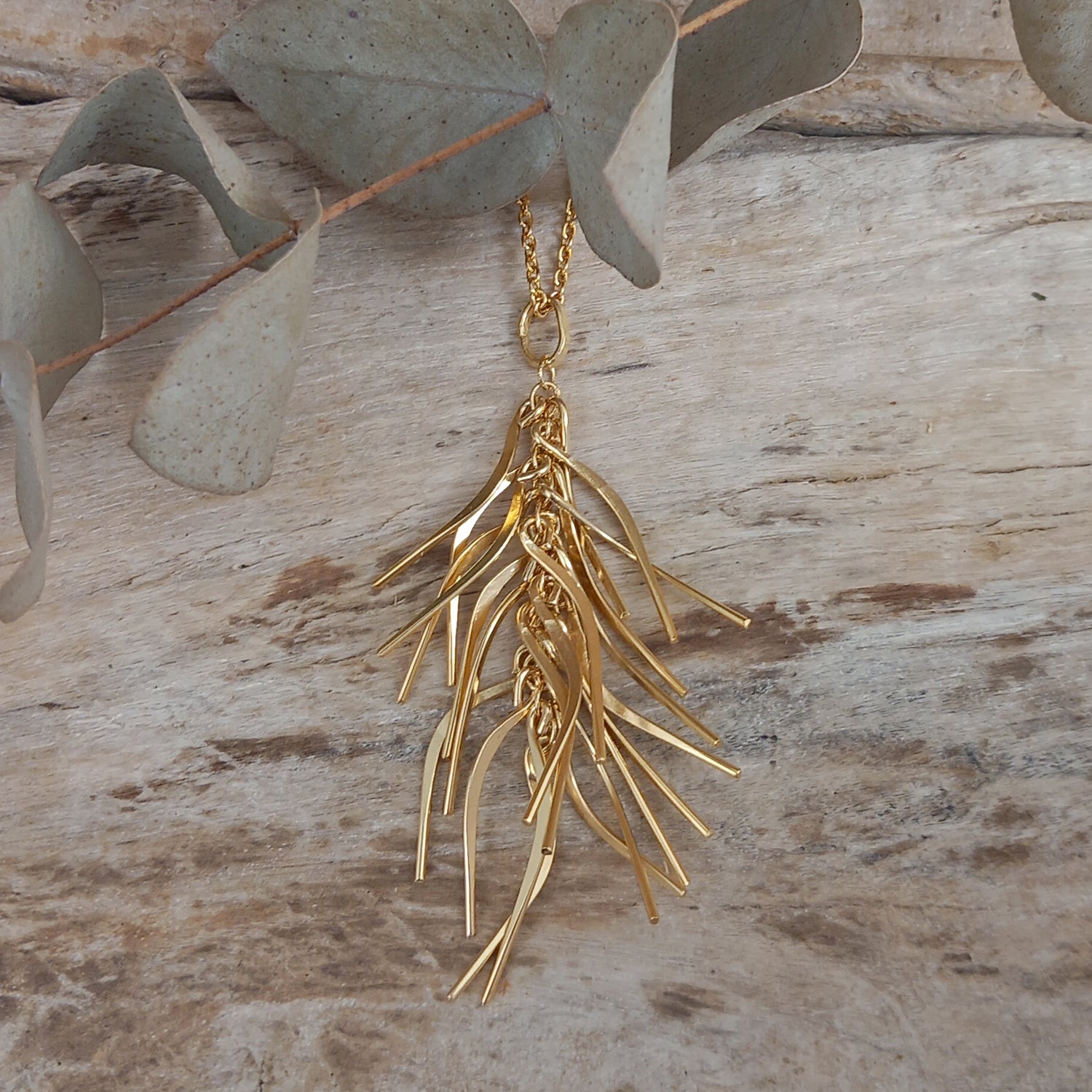 Foresta Rain Gold Drop Pendant