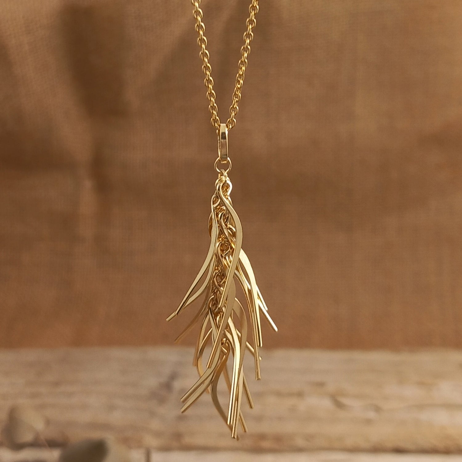Foresta Rain Gold Drop Pendant