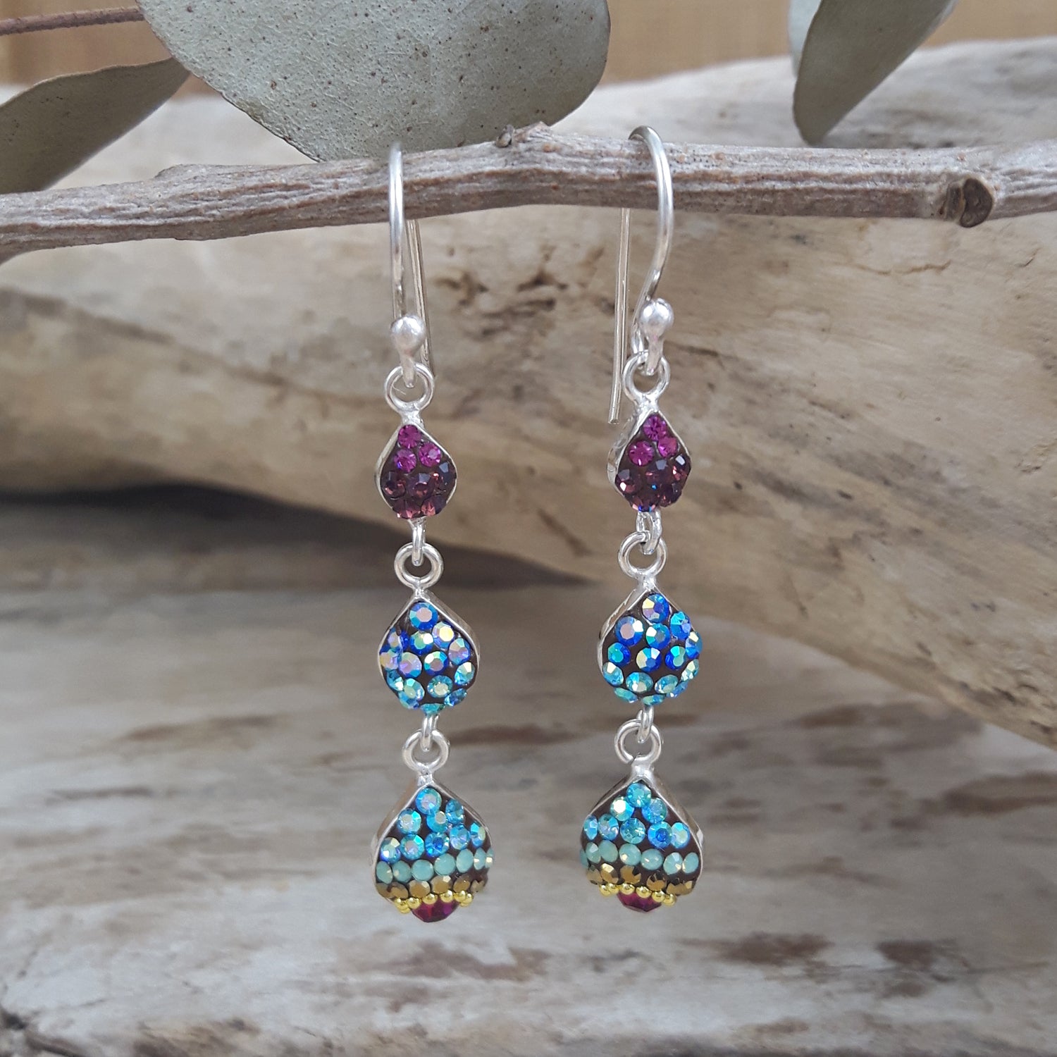 SAMPLE Gala Rainbow Drop Earrings A