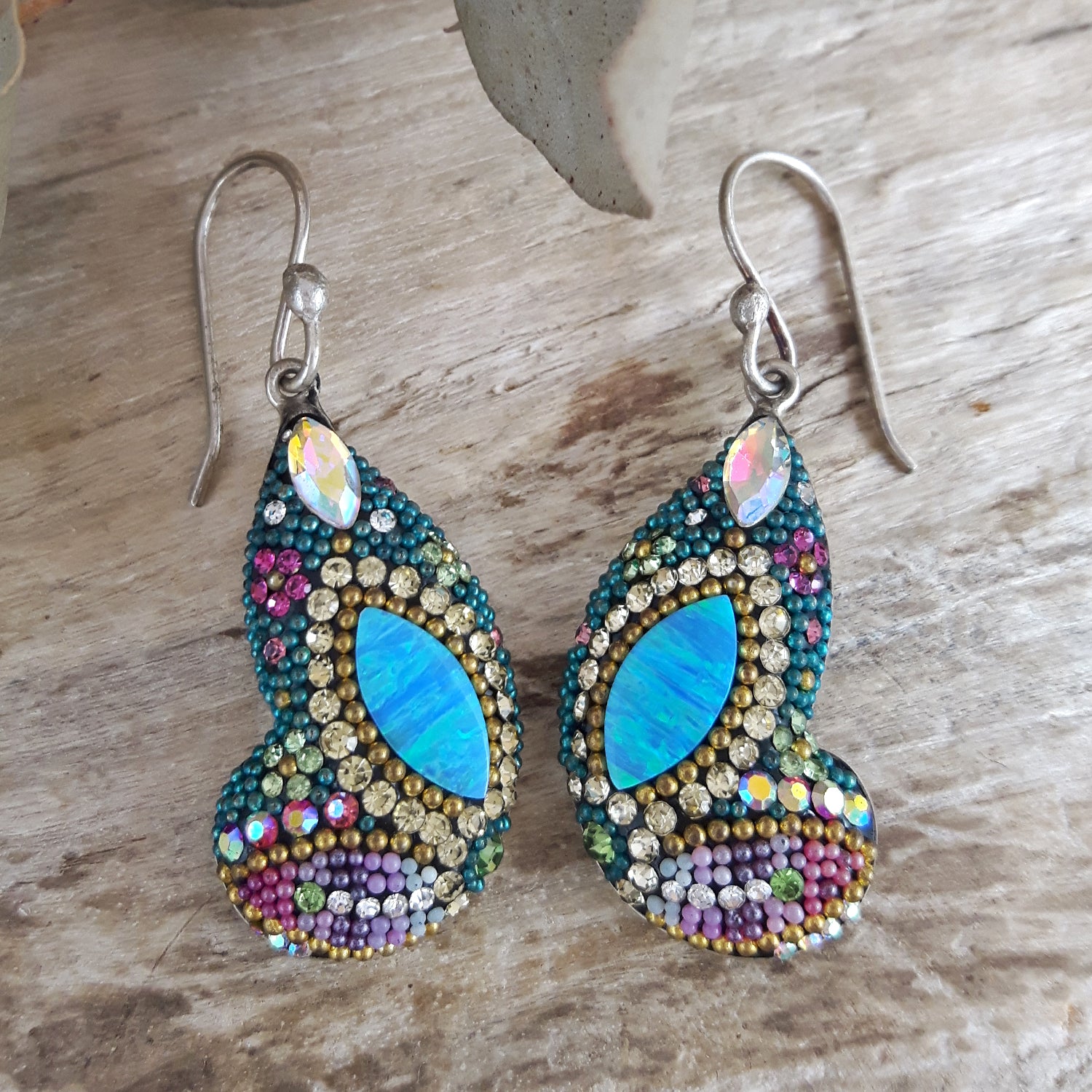 Allegra Galactic Drop Butterfly Earrings