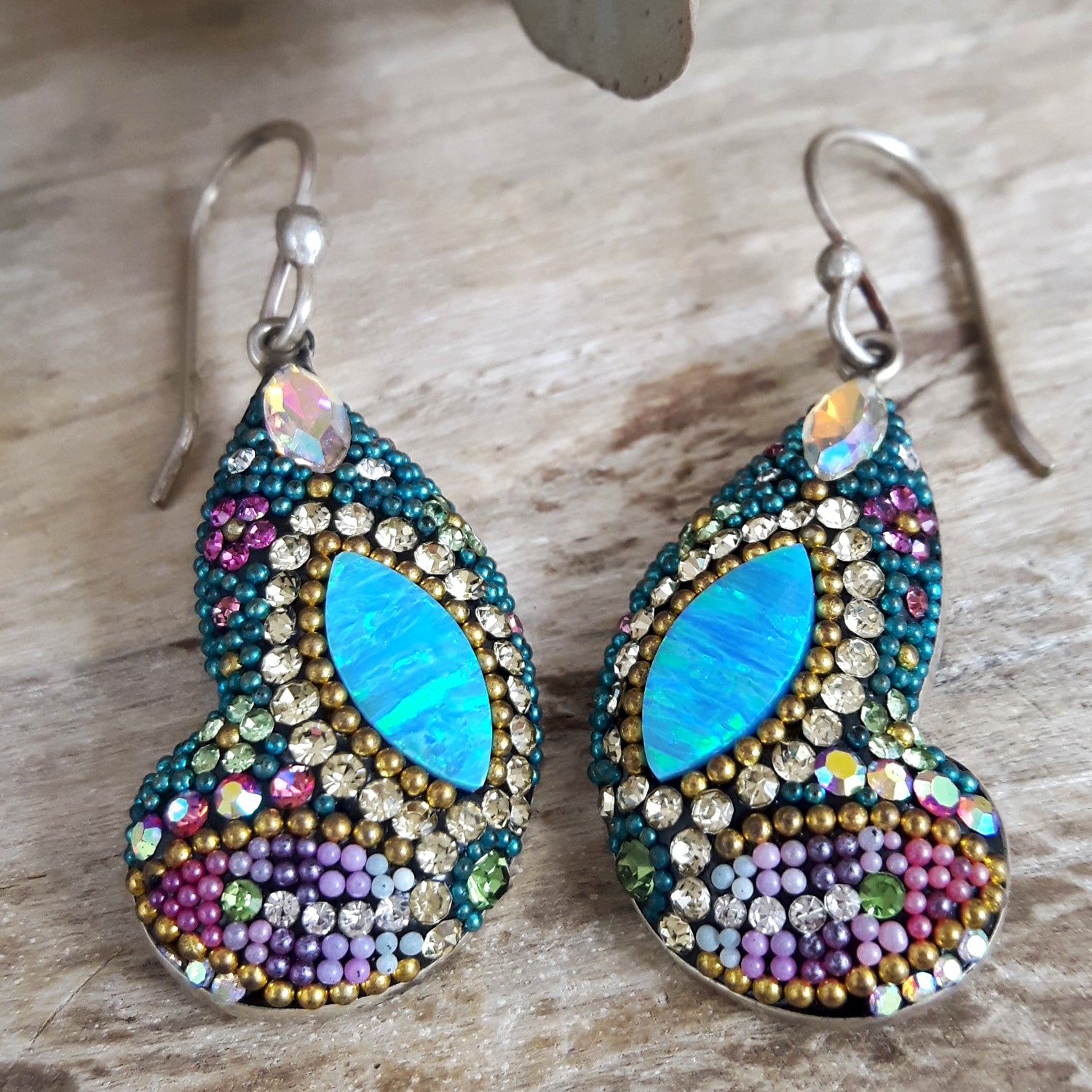 Allegra Galactic Drop Butterfly Earrings