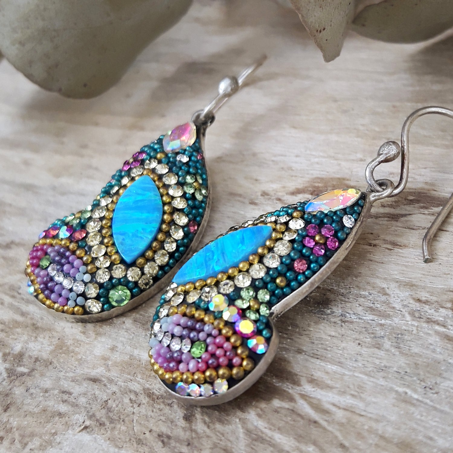 Allegra Galactic Drop Butterfly Earrings