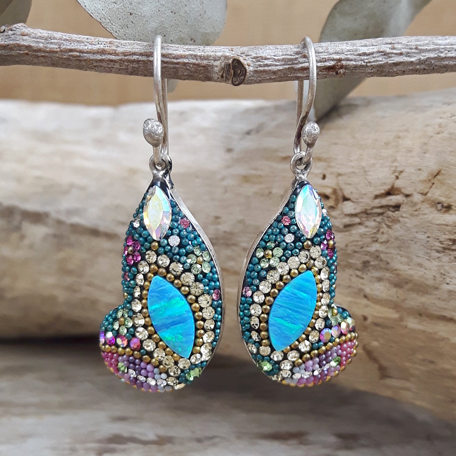 Allegra Galactic Drop Butterfly Earrings